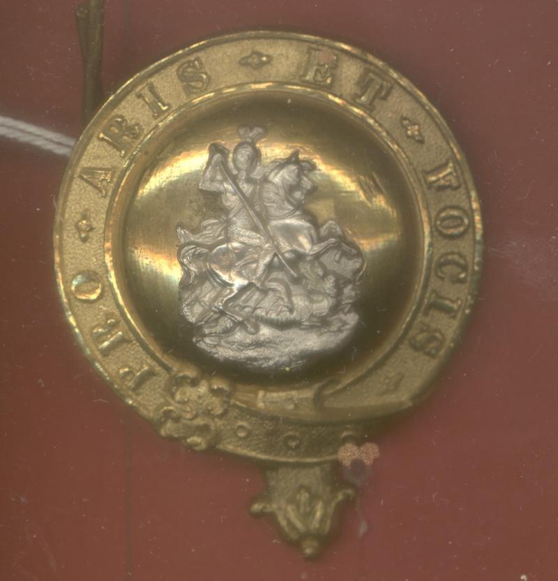 1st (Victoria's) Middlesex R.V. Mounted Officer's Horse Harness Breast Badge