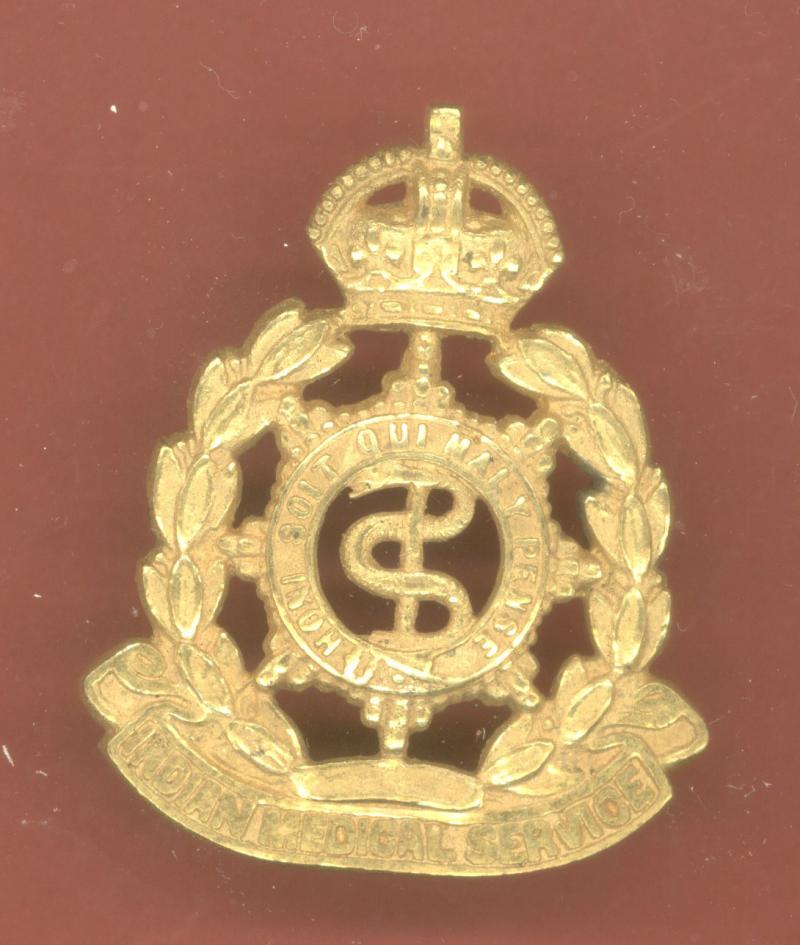 Indian Medical Service WW1 Officer's dress cap badge