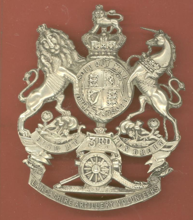 3rd Lancashire Artillery Volunteers Victorian helmet plate