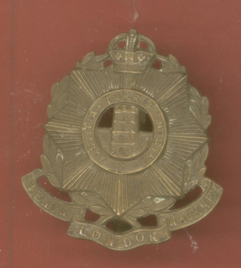 10th County of London Regiment Hackney Rifles OR's cap badge