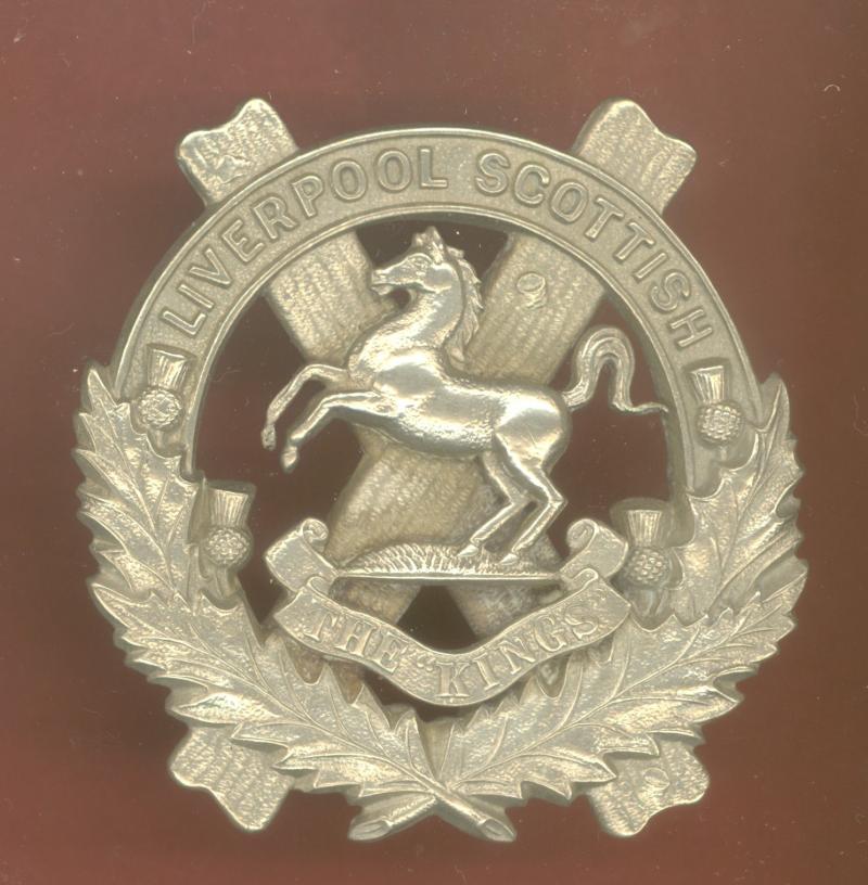 10th (Scottish) Bn. King's Liverpool Regt. WW1 glengarry badge