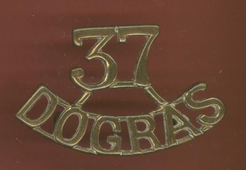 Indian Army WW1 37th Dogras Regt. shoulder title