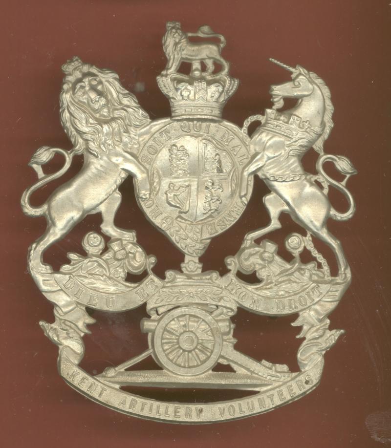 Kent Artillery Volunteers Victorian helmet plate