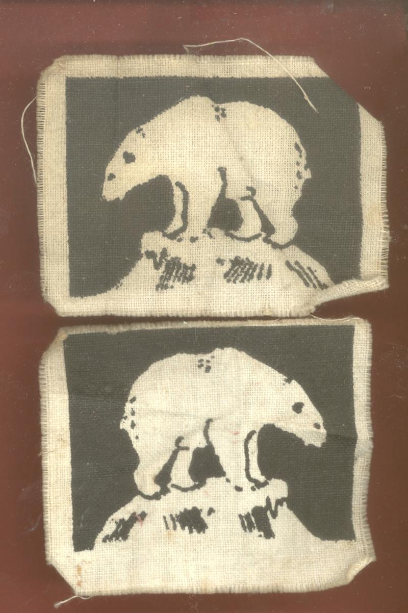 49th (West Riding) Infantry Division cloth formation signs .