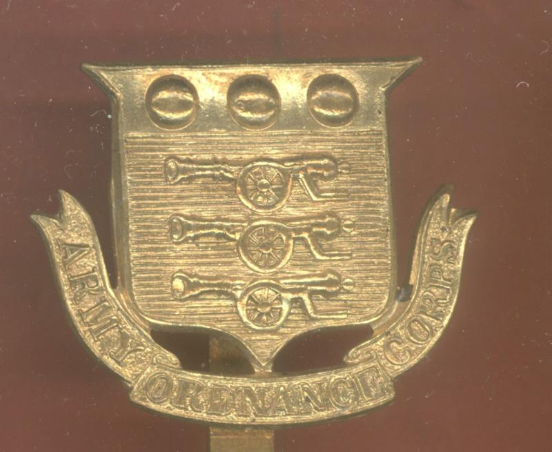 Army Ordnance Corps WW1 OR's cap badge