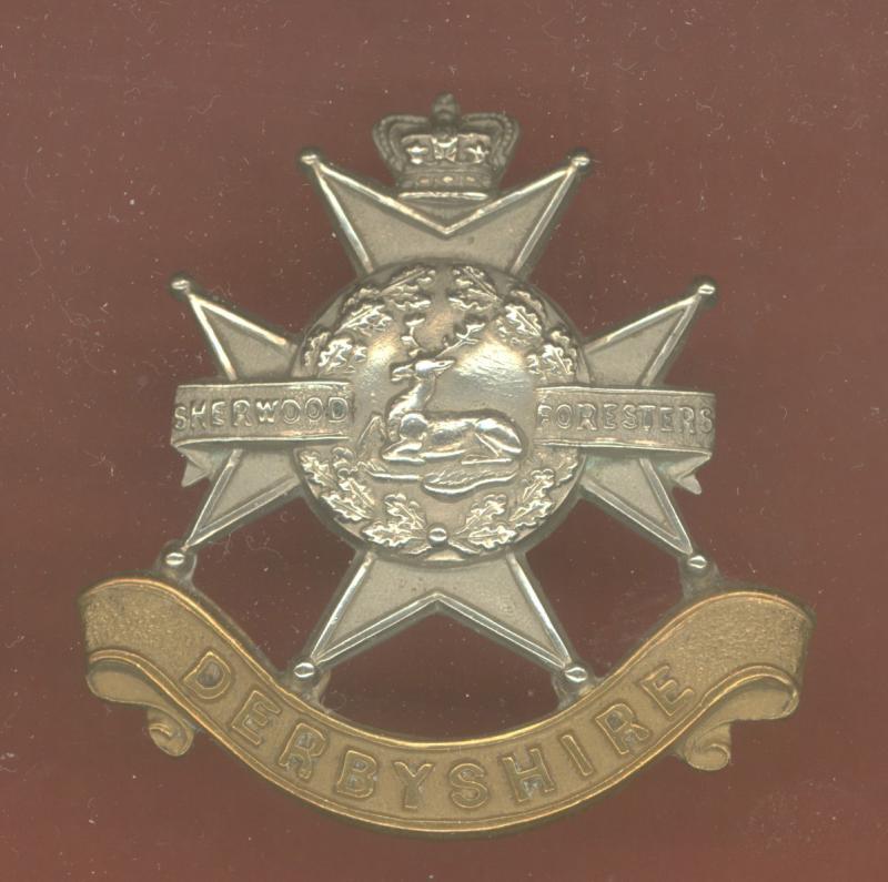 Sherwood Foresters ( Derbyshire) Victorian OR's forage cap badge