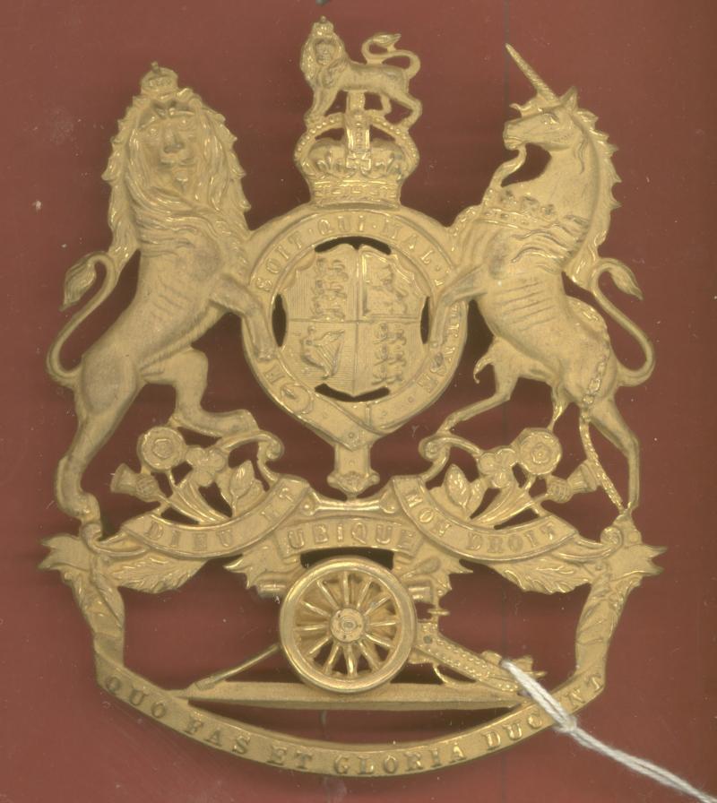 Royal Artillery Officer's Edwardian helmet plate