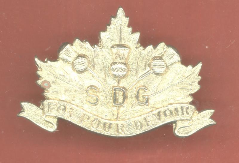 Canadian Stormont, Dundas & Glengarry Hldrs glengarry badge