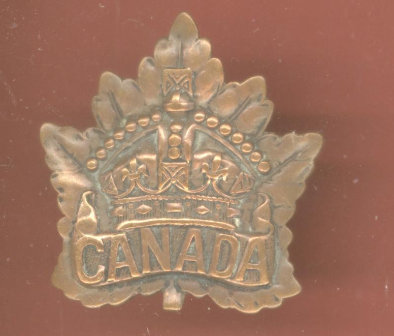 Canadian General Service WW1 CEF cap badge
