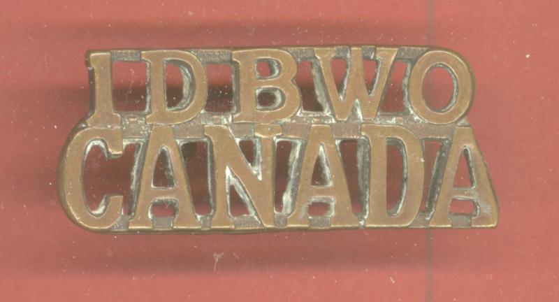 Canadian 1.DBWO 2nd Depot Bn. 1st Western Ontario Regiment WW1 CEF shoulder title