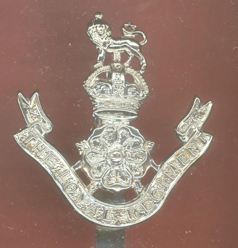 The Loyal Regiment Regimental Police cap badge