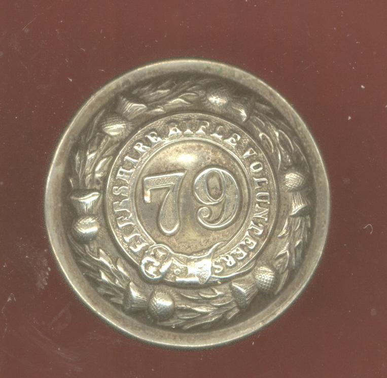 Scottish 79th Fifeshire Rifles Volunteers Victorian button