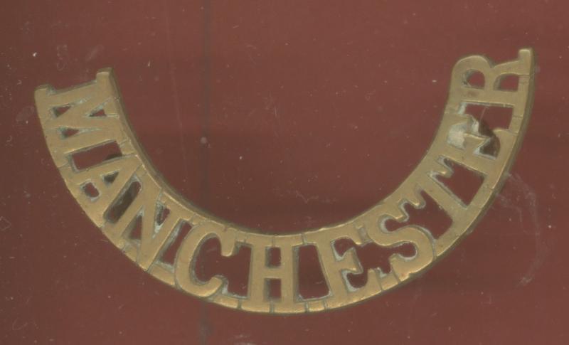 MANCHESTER The Manchester Regiment. Officer shoulder title