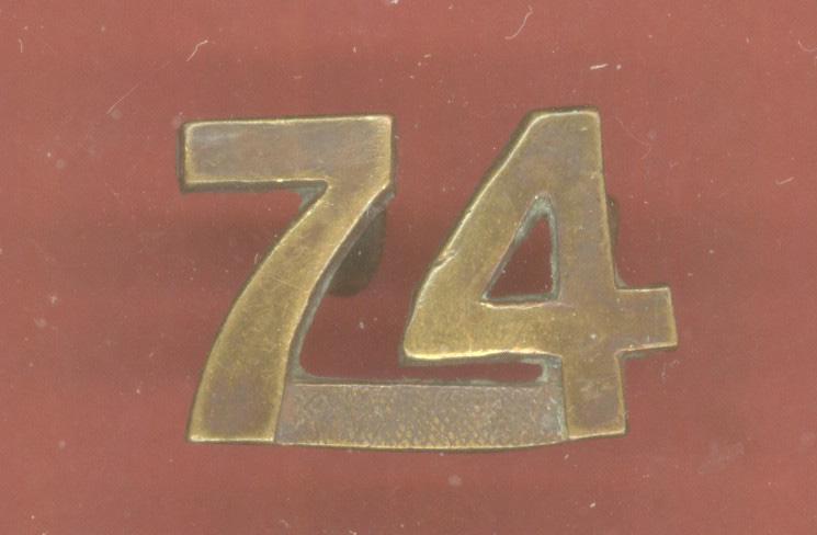 Canadian 74th Toronto Bn. WW1 CEF numeral
