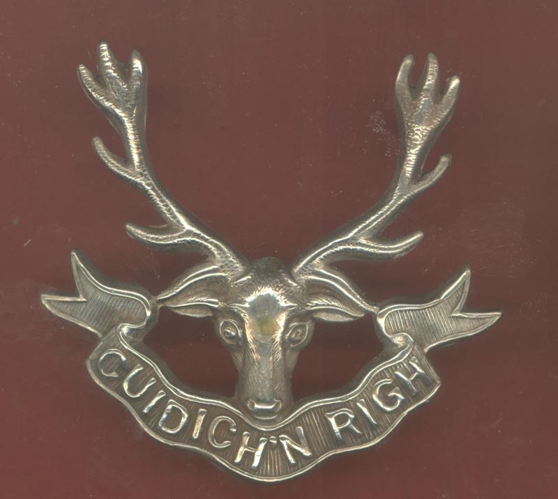 Scottish Seaforth Highlanders OR's glengarry badge