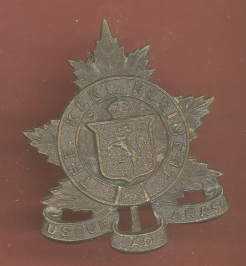 Canadian The Kent Regiment (MG) cap badge