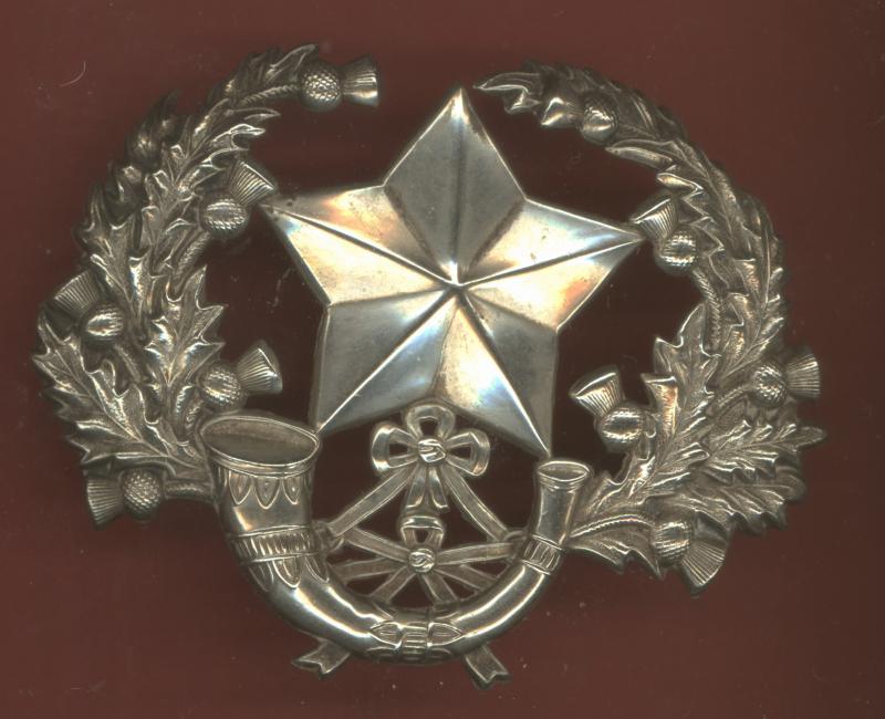 Cameronians Scottish Rifles NCO's glengarry badge