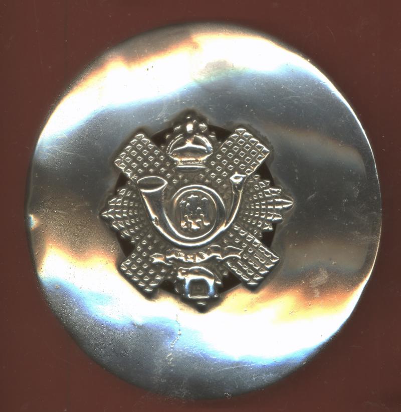 Scottish 1st Battn. Highland Light Infantry HM silver plaid brooch