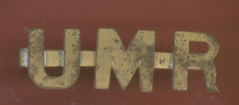 South African Umvoti Mounted Rifles shoulder title