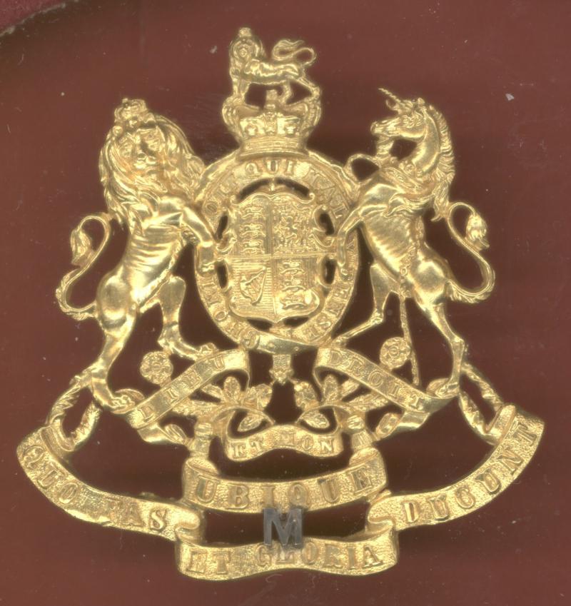 Royal Engineer Militia Victorian Officer's binoculars pouch case badge