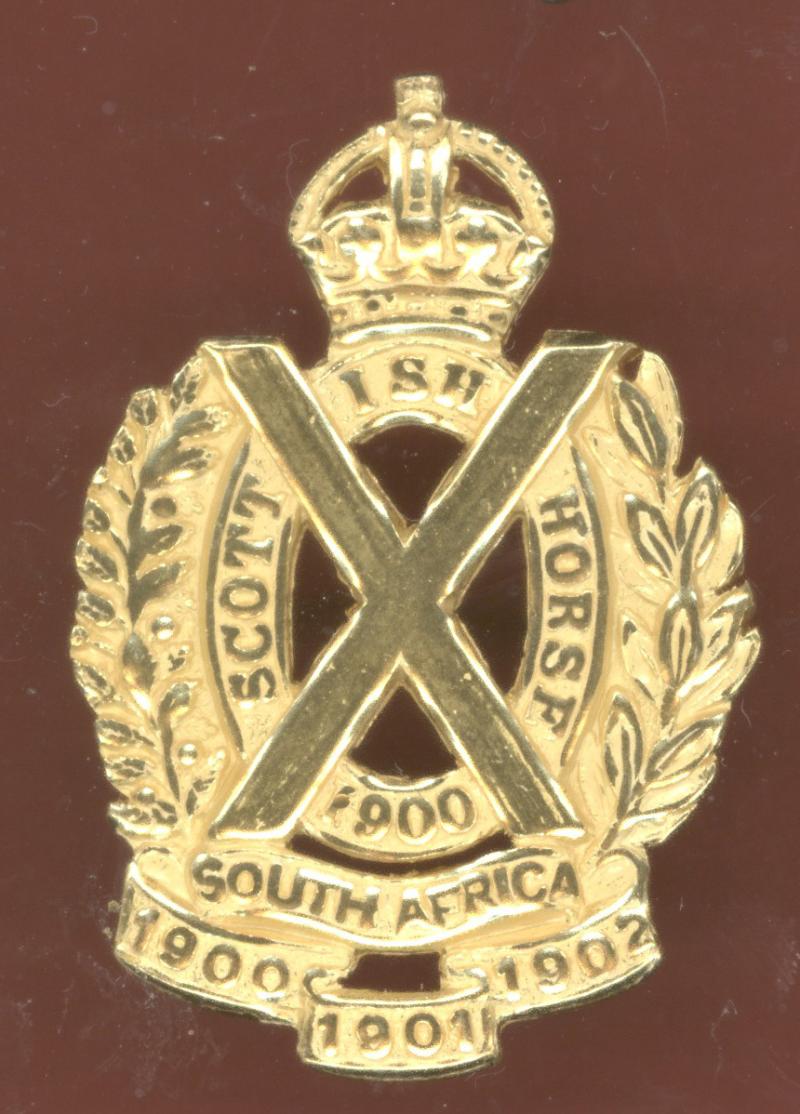 Scottish Horse Yeomanry Officer's cap badge