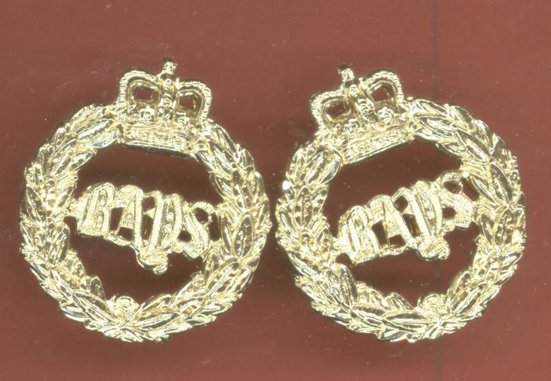 2nd Dragoon Guards Queens Bays QDG staybright collar badges