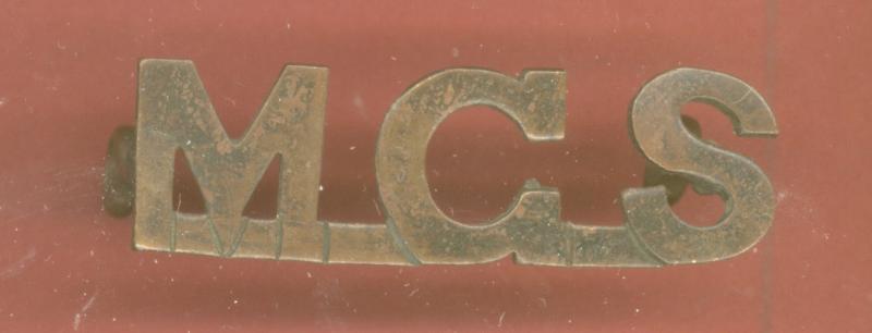 M.G.S. Canadian Machine Gun Section WW1 CEF Shoulder Title