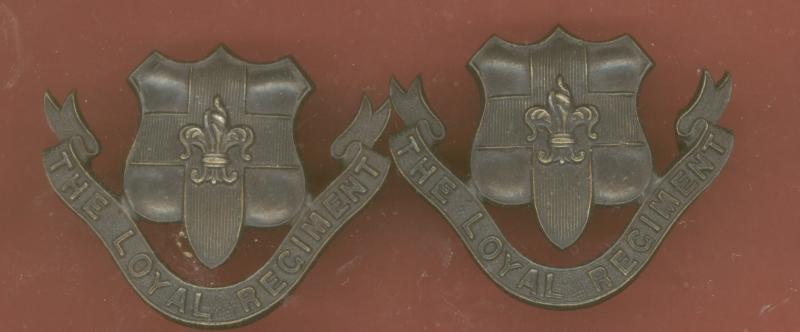 The Loyal Regiment. Officer's OSD collar badges