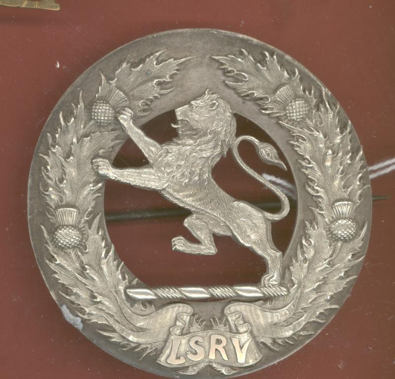London Scottish Volunteers Victorian Plaid Brooch circa 1875-1902.