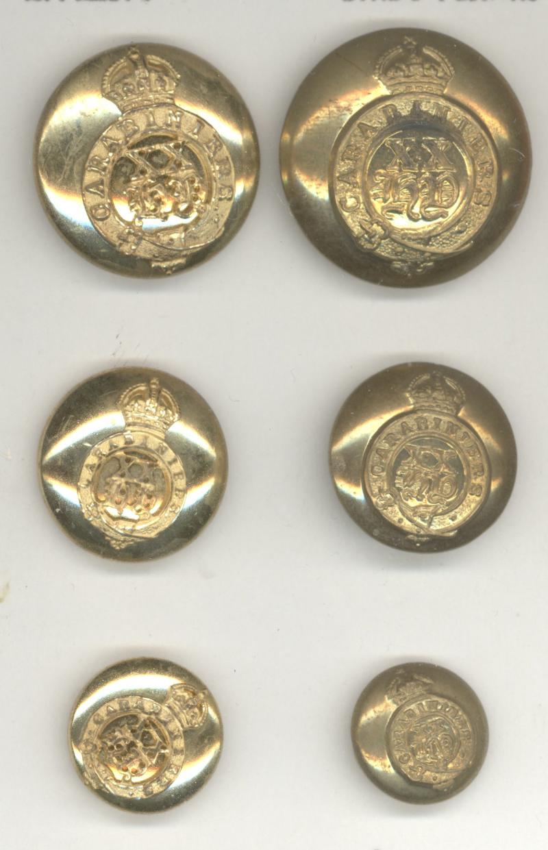 Hampshire Yeomanry Carabiniers  Officer / OR's buttons