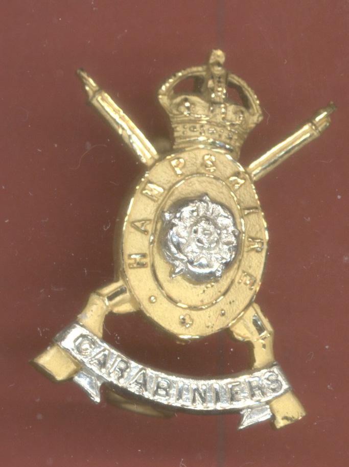 Hampshire Yeomanry Carabiniers Officer's badge