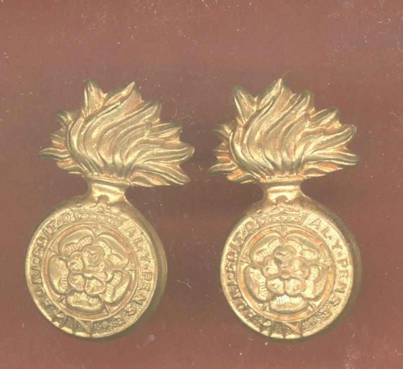 Royal Fusiliers City of London Regt. Victorian OR's collar badges