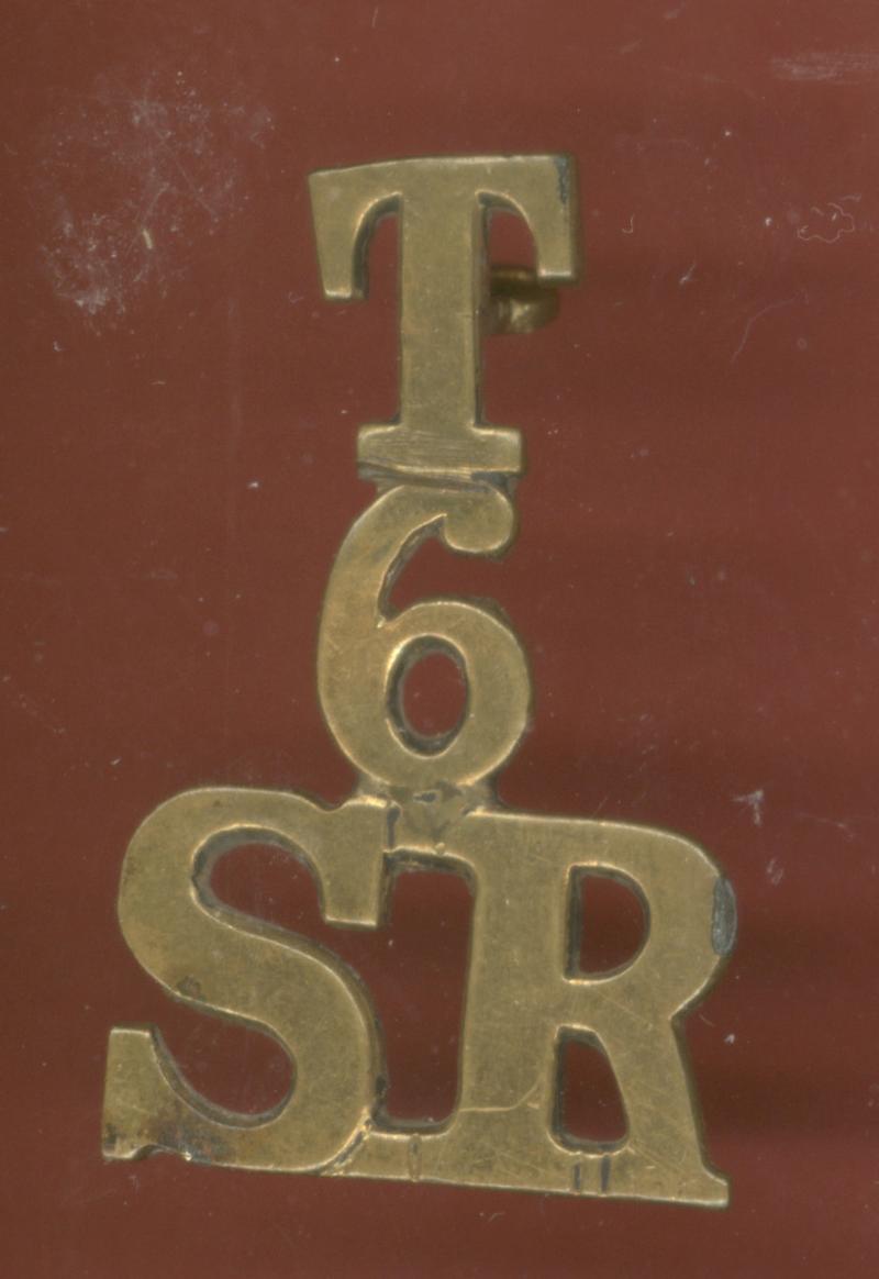 T / 6 / S.R. Cameronians Scottish Rifles WW1 shoulder title