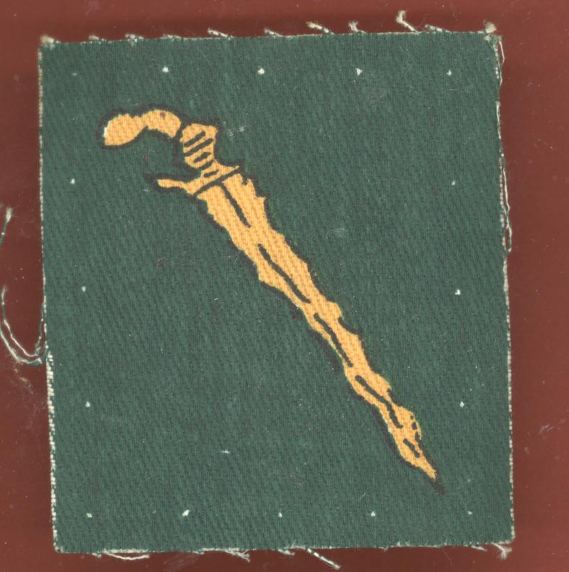 Malaya Command printed cloth formation sign