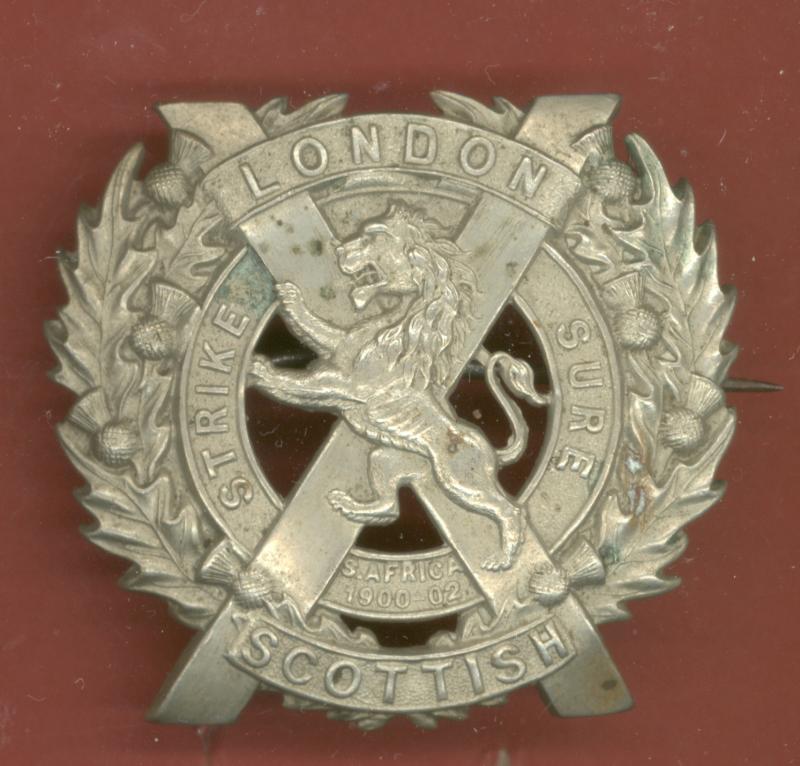 The London Scottish OR's glengarry badge