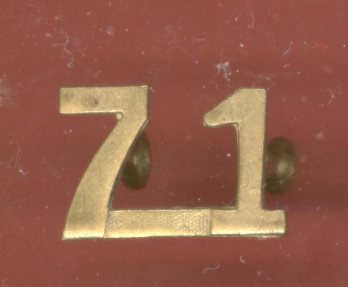 Canadian 71st Woodstock Ontario Bn. WW1 CEF Numerals