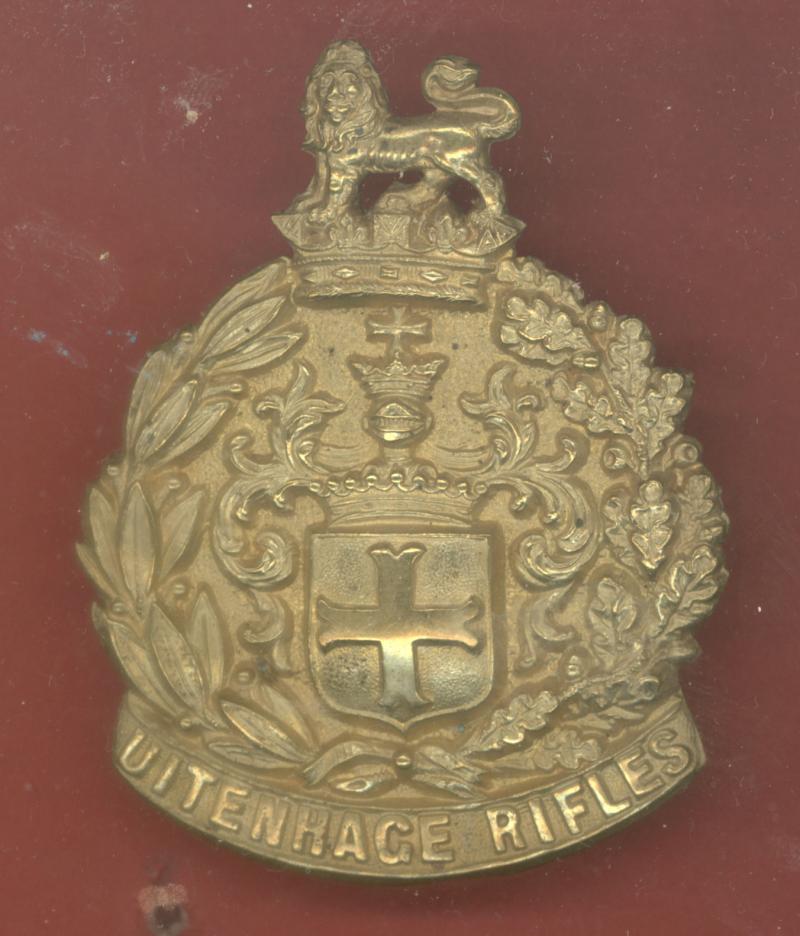 South African. Uitenhage Rifles Edwardian Slouch Hat badge