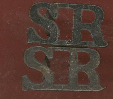 S.R. Cameronians Scottish Rifles WW1 shoulder titles