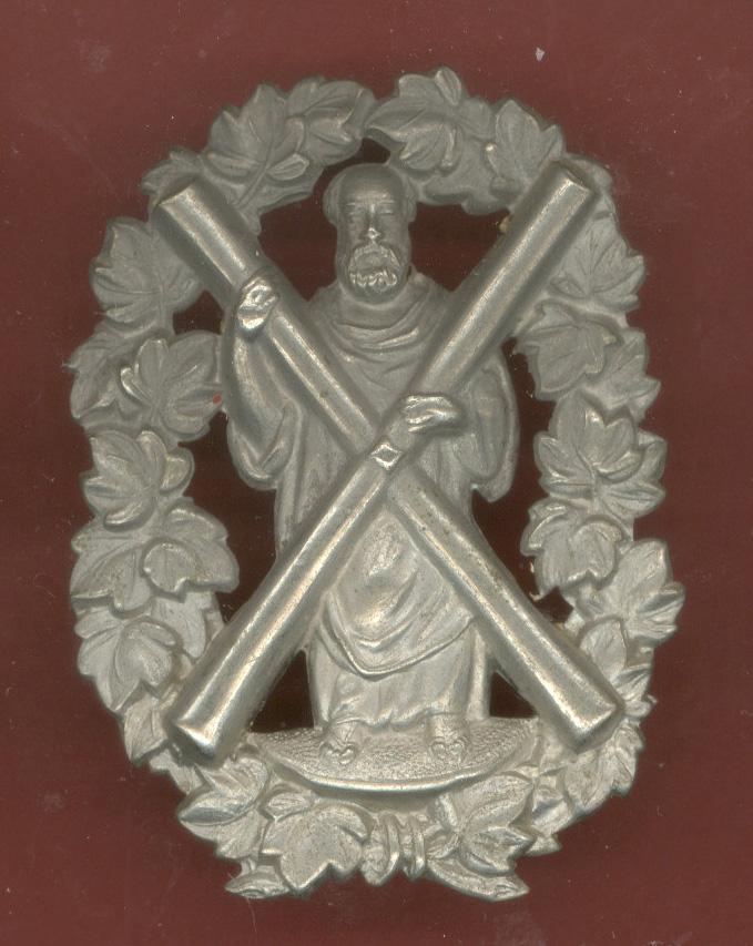 Scottish Aberdeenshire Rifle Volunteers 1st Administrative Battn Officers Glengarry badge