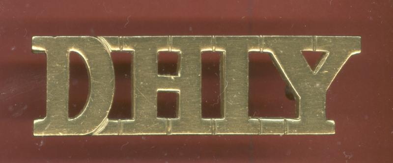 D.H.I.Y. Denbighshire Hussars Imperial Yeomanry shoulder title