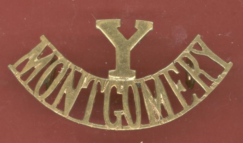 Y / MONTGOMERY , Montgomery Yeomanry shoulder title