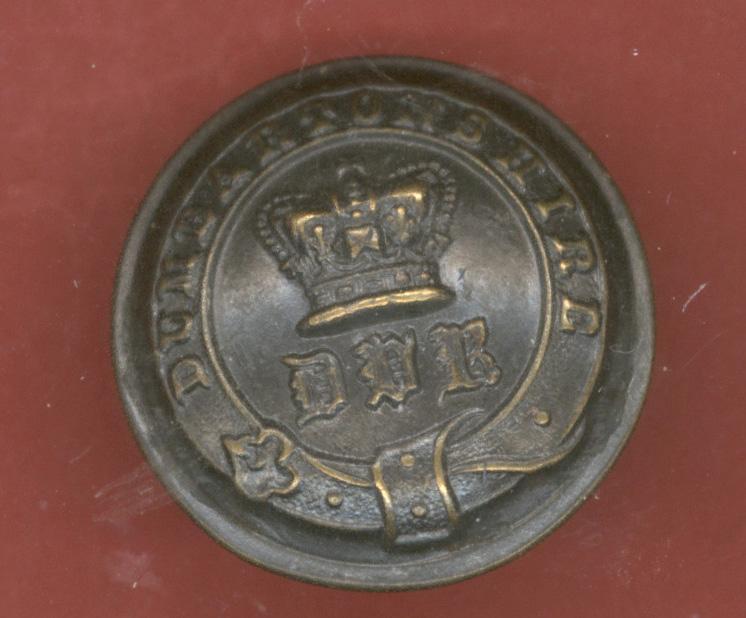 Scottish Dumbartonshire Rifles Volunteers Victorian Officer button