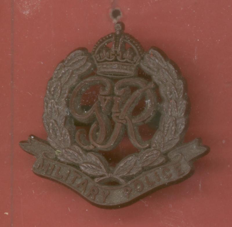 Military Police WW2 plastic economy cap badge