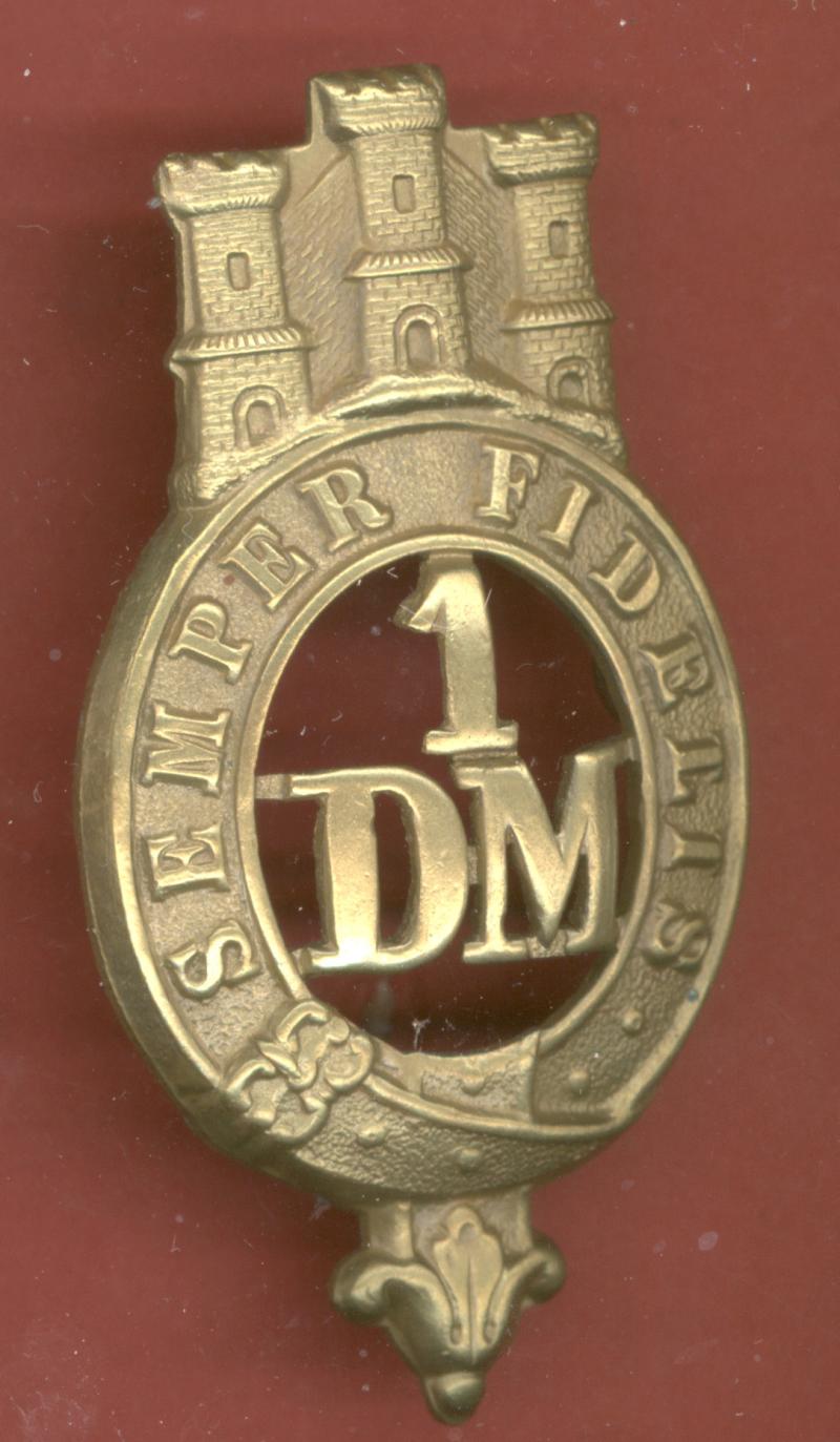 1st East Devon Militia Victorian glengarry badge