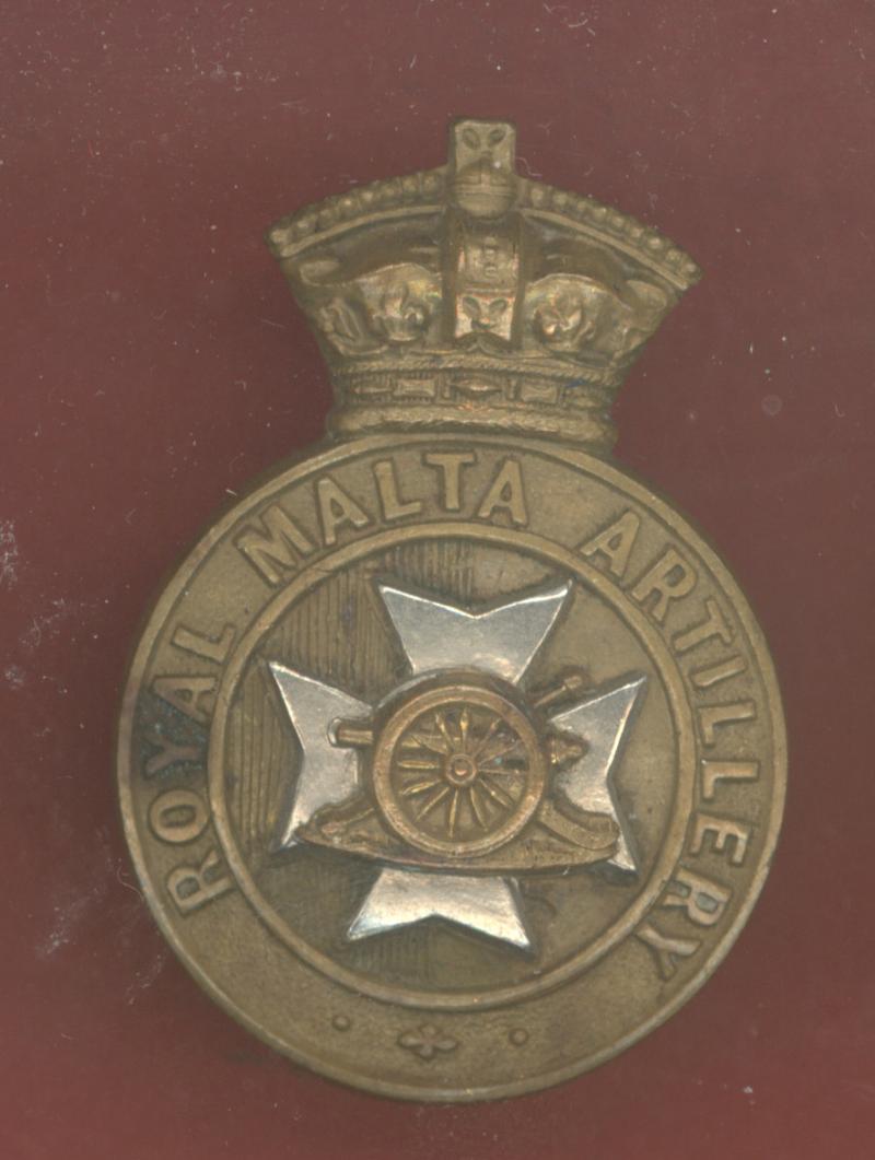 Royal Malta Artillery Victorian OR’s cap badge