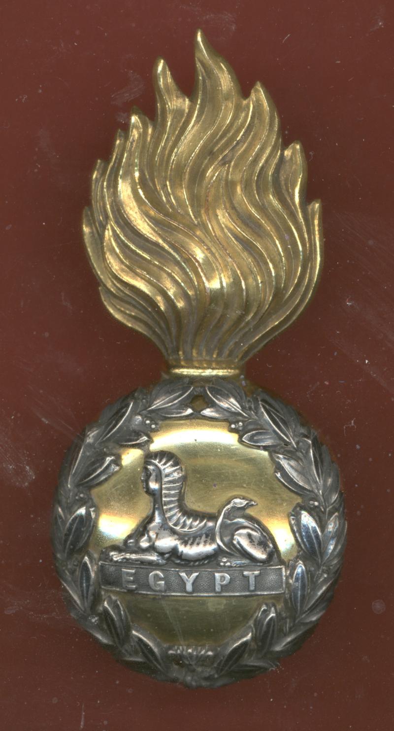 Lancashire Fusiliers Victorian Officer's fur busby grenade