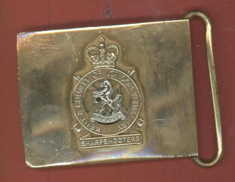 Kent & County of London Yeomanry Officer's / NCO's waist belt clasp