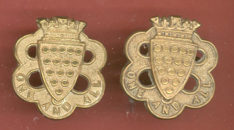 Duke of Cornwalls Light Infantry Victorian OR's collar badges