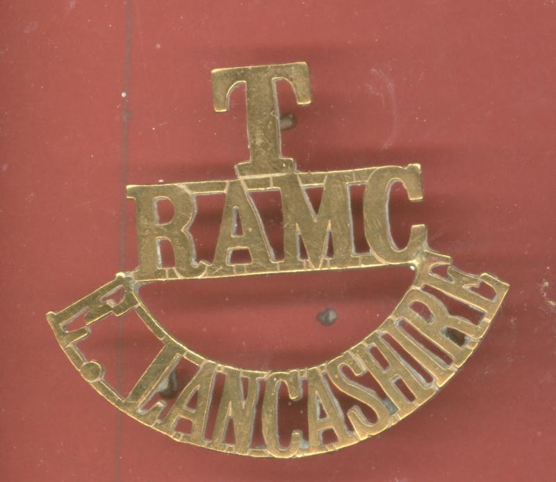 T / RAMC / E.LANCASHIRE WW1 shoulder title