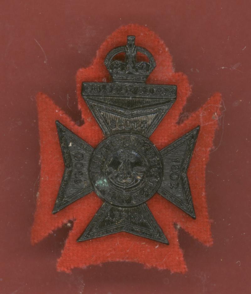 1st Cadet Bn. King's Royal Rifle Corps Cadets  F.S. cap badge